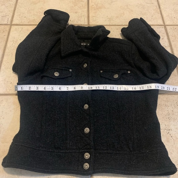 Bianca Nygård Petite Black Wool Blend Jacket, Size 12P - Picture 3 of 7